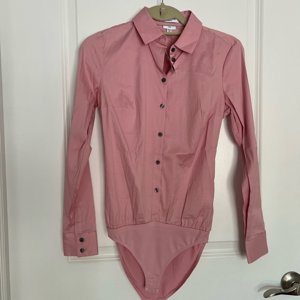 NWT - Express pink bodysuit never won, with tags